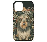 Wire Haired Dachshund Wild Boar Floral Design Case for iPhone 12/12 Pro