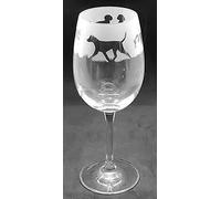 Wire HAIRED Hungarian Vizsla Frieze Boxed 35cl Wine Glass