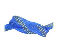 Wire harness protective sleeve PET Braided Cable Sleeve 6mm Expandable High Density Hardness Insulated Protection Cable Wrap Protector Sleeving DIY(Blue Gold,6MM_10 METERS)
