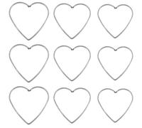 Wire Heart Iron Dream Catcher Hoops Handmade Heart Dream Catcher for Wedding Party Wreath Decor Women Men Beginner 8cm/3.14inch 10cm/3.93inch 12cm/4.72inch
