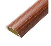 Wire Hider Floor Cord Concealer for Wall under Desk Corner Tv Speaker Wires, Wood Grain D Schannel Long 100Cm(A,Width 50Mm)