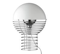 Industrial: Wire Large Tischleuchte von Verpan Erinnert uns an eine überdimensionale Glühbirne - die Wire Leuchte von Verpan ist eine ausgefallene Designleuchte , die mit ihrem skulpturalen und industriellen Look moderne Einrichtungen perfekt ergänzt. Designer Verner Panton Als inspirierende und farbenfrohe Persönlichkeit hat Verner Panton einen einzigartigen Sinn für Farben, Formen, Lichtfunktion und Raum . Im Laufe seiner Karriere stellte der Designer moderne Leuchten mit Persönlichkeit her, die sich so bei keinem anderen skandinavischen Designer wiederfinden. Sein bemerkenswertes Vertrauen in die unbegrenzten Möglichkeiten von Formen ließen ihn eine Reihe neuer Theorien darüber entwickeln, wie Beleuchtung funktioniert und wie sie ihre Umgebung beeinflussen kann. Technische Details Lichtquelle E27 (220V) E26 (110V) max. 60 W Material: Metall, Plastik Gewicht 5 kg