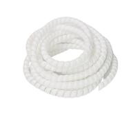Wire Management Sleeve Flexible Spiral, Spiral Wrap Cable Sleeve Organizer Wire Pipe Cover Tube 8mm-50mm 1m 2m 5m Multicolor(White,22mm)