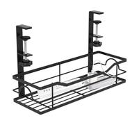 Wire Management Tray - Cable Management Rack | Under Desk Cable Managers, Wire Storage Basket Extended Cord Organizer for Room Computer Tablets