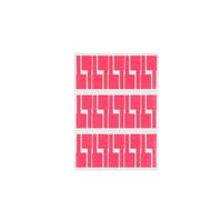 Wire Marking Labels, A4 Network Cable Labels Sticker Colorful Waterproof Self Adhesive Wire for Electrical Cables Organize(Red 5sheet)