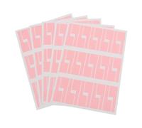 Wire Marking Labels, A4 Network Cable Labels Sticker Colorful Waterproof Self Adhesive Wire for Electrical Cables Organize(Pink 5sheet)