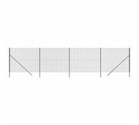 (anthracite, 1.6 x 10 m) vidaXL Wire Mesh Fence Chain Link Fence Panel Green Galvanised Steel 1.4x10 m