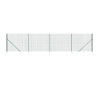 Wire Mesh Fence Outdoor Garden Wire Fencing Mesh with Spike Anchors vidaXL