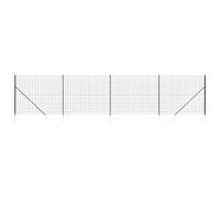 Wire Mesh Fence Outdoor Garden Wire Fencing Mesh with Spike Anchors vidaXL