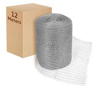 Wire Mesh Hole Fill Fabric, Stainless Steel Mesh Gap Blocker Easy to Work with, Gap Blocker for Building Hole,Protect Saplings&Seeds,Barbecue Grill Clean,Fill Fabric DIY