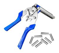 Wire Meshes Fastener Tool with 600 Replacement M Clips Reinforced Grip Design for Rabbits Hutches & Chicken Coops Cages Ergonomic Wire Fastener Pliers for Cages