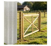 Wire Metal Mesh Sheet Anti-Theft Anti-Fall Galvanised Welded Wire Mesh Roll | For Rabbit Cages, Gardens, Small Rodents and Chicken Coops(1x10m/3.28x32.8ft)