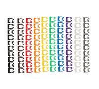 Wire Number Labels, 100 Pcs Number Tube Printer The Wire Wire Identifier Electric Tags Identification Plastic Cord Marking(Assorted Color 11.5X)