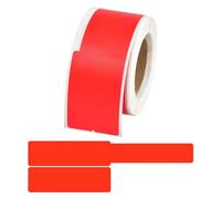 Wire Numbering Marker, 100Pcs Cable Labels Self-Adhesive Wire Marking Ties Laser Printer Sticker Network Organizer Wiring Accessories(Red)
