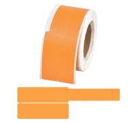 Wire Numbering Marker, 100Pcs Cable Labels Self-Adhesive Wire Marking Ties Laser Printer Sticker Network Organizer Wiring Accessories(Oranje)