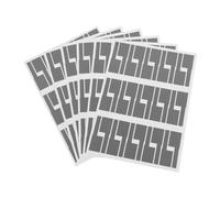 Wire Numbering Marker, A4 Network Cable Labels Sticker Colorful Self Adhesive Wire Labels for Electrical Cables Organize Cord Identification(Grey 5sheet)