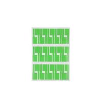 Wire Numbering Marker, A4 Network Cable Labels Sticker Colorful Self Adhesive Wire Labels for Electrical Cables Organize Cord Identification(Green 5sheet)