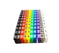 Wire Numbering Marker Tube， Wire Marking Labels Number Letter Multicolor for Cables 2-8mm 100/260PCS(6 8mm,150PCS 0 9Multicolor)
