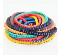 Wire Numbering Marker, Wire Label EC-0 EC-1 500pcs Mark Number Wire 0 to 9 Colored 2.5 sqmm Insulation PVC Cable Label Wire Marker Labels(Ec 1 1000pcs Color)