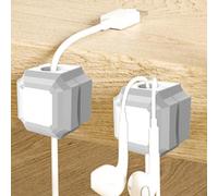 Wire Organizer | Computer Cable Organizer | Wire Holder Keeper | Magnetic Cable Clips - Under Desk Cable Management For Charging Cable