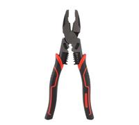 Wire Pliers, Industrial Grade Flat Nose Pincer Pliers for Cutting Stripping Crimping Twisting, Chrome Vanadium Steel with Non - Slip PVC Handles, 225mm for Electricians Mechanics