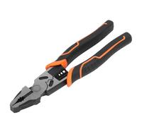 Wire Pliers, Industrial Grade Flat Nose Pliers, Labor Wire Strip Cutting Tool with Non Slip Handle, Steel l for Mechanical and Electronic