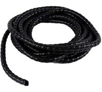 Wire Protector Tube, 1 Meter Spiral Wound Cable Management Sleeve for Hydraulic Hose and Home Office Wires, Black