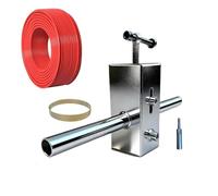 Wire Puller | 15m Fish Tape Heavy Duty Flexible - 35x30x6cm Wire Puller Pipe Threading Tool | Adaptable for Plumbers, Technicians, Engineers, Construction Sites, Line Installation