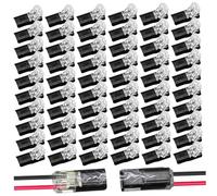 Wire Quick Connectors, 60PCS 2 Pin Low Voltage Plug-in - for LED Strips, Landscape Lighting, Home DIY, 12V
