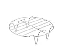 Wire Rack for Baking - Round Grill Tray, Stainless Steel Roasting Grid | 6 7 8 Inch Cooling Grate, Oven Safe BBQ Rack for Chicken Wings, Pork Belly, Baked Broccoli, Vegetables, Picnic Meal Prep