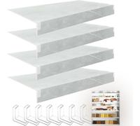 Wire Rack Shelf Covers - 4PCS Pantry & Closets for Home & Kitchen Silver 16" W x 41" L Wire Storage Solutions for Neat nization