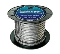 Wire Reinforced Graphite Packing 30mm 33FT for Pump Glands | Wire Reinforced, Crush-Resistant, High-Pressure Proof. For Slurry Pump Stuffing Boxes, Ash Handling Systems, Concentrators