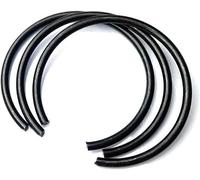 Wire retaining Rings, 5Pcs Wire Diameter φ3. 2mm Spring Steel Round Rings for Hole(3.2x158x1)