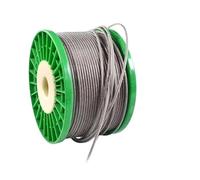 Wire Rope 1-10M Diameter 0.8mm-12mm PVC Plastic Wire Rope Cable Stainless Steel Clear 7x7 Railing Clothesline Rustproof Line(10mmX1meters)