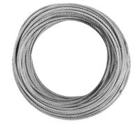 Wire Rope 3mm, 30m / 98.4ft Stainless Steel Wire Cable, 7 x 7 Flexible Metal Cord Heavy Duty, Hold Up to 352lbs(160kg) / 1404lbs(637kg) Breaking Strength