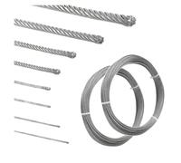 Wire Rope 5/10 Meter 1/2/3/4/5/6mm Steel Wire Rope for Climbing Plants