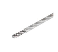 Wire Rope 5M-10M PVC Plastic Coated Stainless Steel 304 Wire Rope Cable for Outdoor String Lights Hanging(Transparent,10M_3MM After Coating)