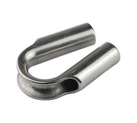 Wire Rope Cable Thimbles - 304 Stainless Steel 6mm 8mm 10mm 12mm | Safety Rigging Loop Protector Marine Hardware | Durable Rope Chain Thimble Fitting For Lifting Towing Sailing Construction Use