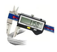 Wire Rope Caliper 0-150mm, Large Jaw Vernier Caliper with 40x30mm Face, Wide Cable Ruler for Measuring Wire Rope Diameter, Accurate & Durable Measuring Tool