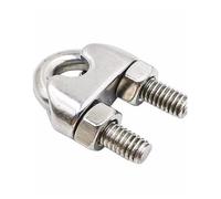 Wire Rope clamp, 1Pcs 304 Stainless Steel M2/3/4/5/6/8/10/14/16Mm U Type Clamp Cable Bolts Rigging Hardware Clamps(M10 1pcs)