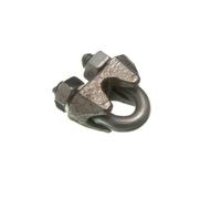WIRE ROPE CLAMP U BOLT CABLE GRIP 3MM 1/8 INCH ZINC PLATED STEEL ( pack of 6 )