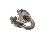 Wire Rope CLAMP U Bolt Cable Grip 6MM 1/4 INCH ZINC Plated Steel (Pack of 6)