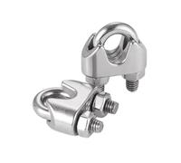 Wire Rope Clamp, Wire Rope Clip U Bolt Clamp A2 Stainless Steel M2-M12mm 1 4 or 10 Pcs(10pcs,M2)