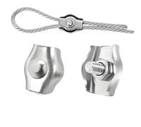 Wire Rope Clamps 10/20pcs Stainless Steel 304 Cable Clamps Rust Resistant Removable Cover M2-M8 Threads For Wire Rope Fixing(M3-10PCS)