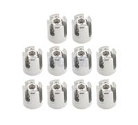 Wire Rope Clamps 10 PCS M2/M3/M4/M5/M6 Marine Grade Stainless Steel 316 Wire Rope Trellis Systems Green Wall Cross Clip Clamp(For 4mm wire)