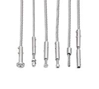 Wire Rope Clamps 304 Stainless Steel Cable Railing Thread | Wire Rope Tensioner Receiver Terminal End Cross Clip Clamp(TYPE D 2MM)
