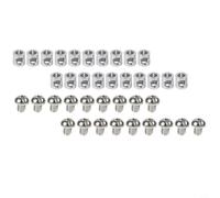 Wire Rope Clips 6mm 9mm Steel Cable Clamps with Screws for Rigging Tensioning Wire Ropes Garden Wire Rope Kit Heavy Duty Fixing(B cross screw)