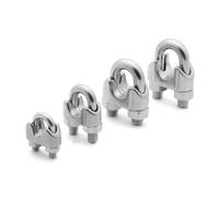 Wire Rope Clips Cable Clamps, 304 Stainless Steel Clamp U Type M2-M20mm Rigging Hardware(M8)