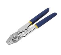 Wire Rope Crimping Tool, Professional Stainless Steel Wire Crimping Pliers with Dual Side Cutters for 0.1-2.2mm Cable Ferrules, Heavy - Duty Crimper for Home Garden