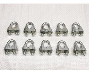 Wire Rope Grips 14MM x10 - Bulldog Clamp Cable Galvanised Commercial DIN741